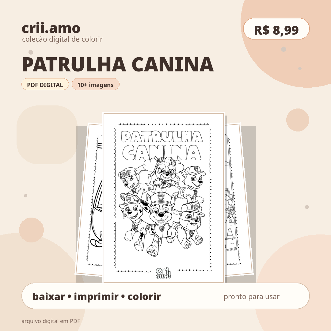 Coleção de desenhos pra colorir