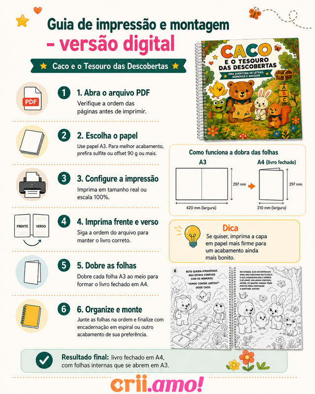 Guia de impressão e montagem da versão digital